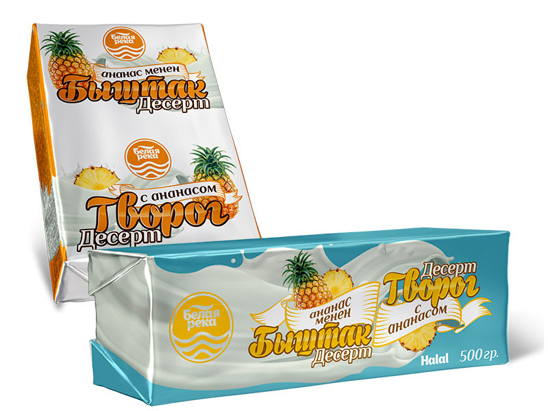 Cottage cheese with pineapple